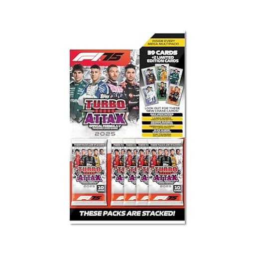 Topps Turbo Attax Formula 1 2025 - Mega Multipack - Incluye 39 tarjetas Turbo Attax y 2 tarjetas de edición limitada aleatoria | Ya disponible en tu tienda friki favorita! En mundofriki.es!