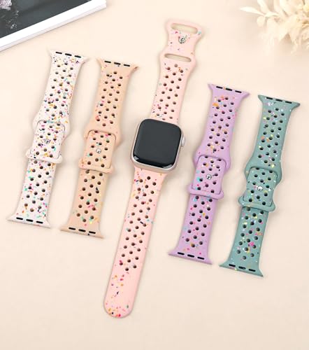 Sports Straps for Apple Watch Strap 45mm 44mm 42mm 46mm 40mm 41mm 38mm 49mm iWatch Straps,Nike Silicone Band for Apple Watch Series 9 Strap 10 8 7 6 5 4 3 SE Ultra 2 Replacement Armband Women/Men/Kids - Image 2