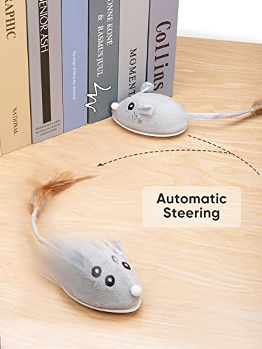 Petchain Interactive Cat Toy, Cat Toys For Indoor Cats Cat Feather Toys Automatic Cat Toy Cat Mouse Toy With Feather Tail Kitty Toys With Usb Charging #TOP3