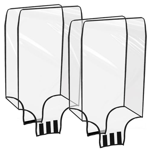 Housse de valise transparente en PVC 26 pouces protection bagages lot de 2 HOMSFOU