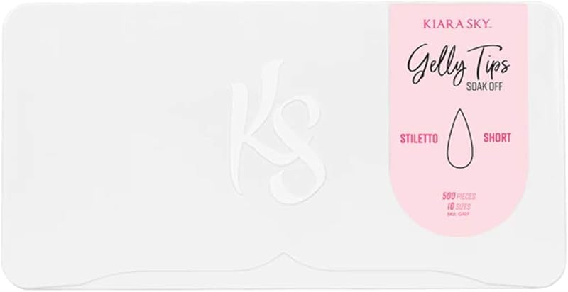Kiara Sky Gelly Tips Soak Off (Stiletto Short)