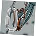 GANAZONO 10Pcs Heavy Duty Stainless Steel Quick Link Connectors D Shape Locking Carabiner for Industrial and DIY Use for Camping Outdoor Equipment and Chain Connection
