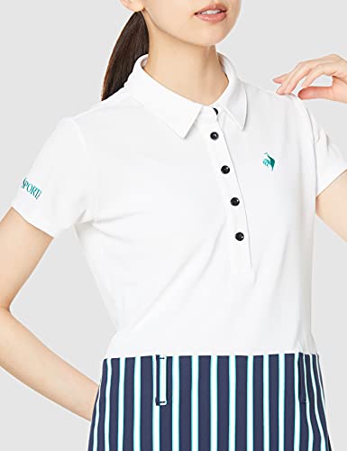 [ルコックスポルティフゴルフ] 【21年秋冬モデル】 ゴルフ ワンピース おしゃれ 吸汗速乾 UPF15 ストレッチ QGWSJJ00 レディース WH00(ホワイト) LL 3枚目