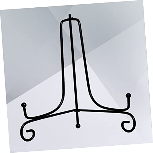 HOMSFOU Escorredor De Pratos 3 Pecas Suporte De Exibição De Placa Expositor De Ferro Cavalete De Fer