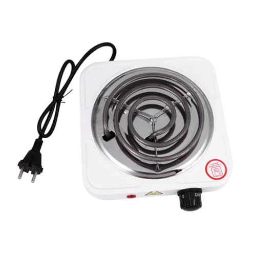 Cabilock Estufa Eléctrica Portátil Quemador Ajustable y Protección contra Sobrecalentamiento Placa de Cocina Compacta para Uso Doméstico y Viajes Fácil de Transportar y Controlar la