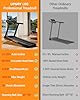 UMAY Fitness Treadmill with 20% Auto Incline,400LB Capacity,4.0HP & 9.5 MPH Speed,Foldable 55"x18"Ultra Large Wide Walking & Running Area Treadmill for Home with Handle (auto 20% Incline)