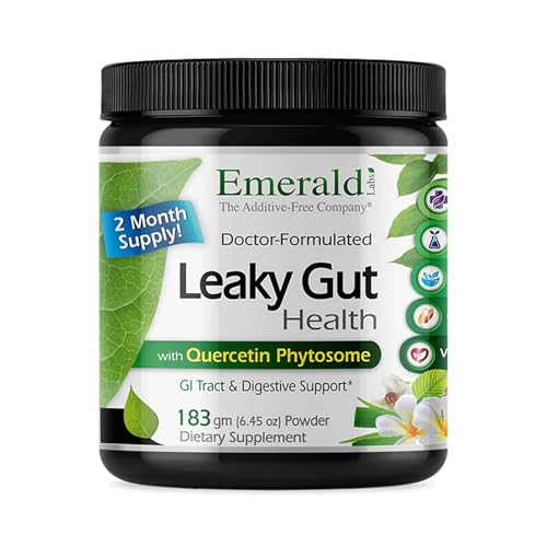 Emerald Labs Leaky Gut Health - Digestive Support Supplement with DGL Licorice, Aloe Vera Extract & More - Supports Colon & Gut Health - 6.45 oz (Up to 60-Day Supply)