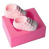  TOSSPER Molde De Silicona, Bebé 3D Mold Zapatos Forma De La Torta, De La Torta De Chocolate De Azúcar del Molde Herramienta De La Decoración De La Torta Pasta De Azúcar