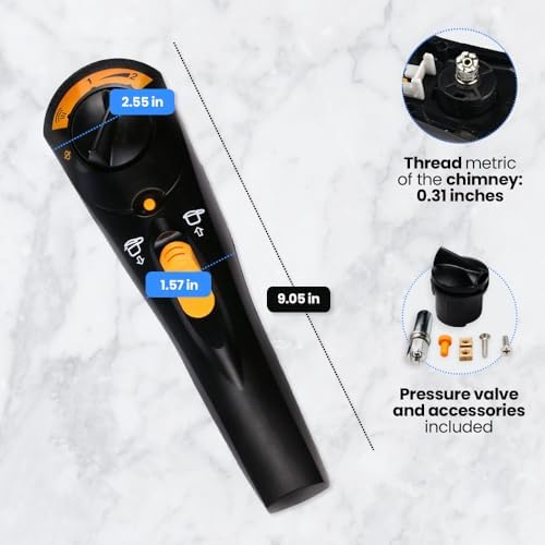 ANAKEL HOME Replacement Handle Kit Compatible with Fagor Splendid 98 Pressure Cooker | Includes Pressure Regulator Valve, Screws and Lid (Thread Size of The Chimney: 0.31 in) by ANAKEL HOME - Image 4