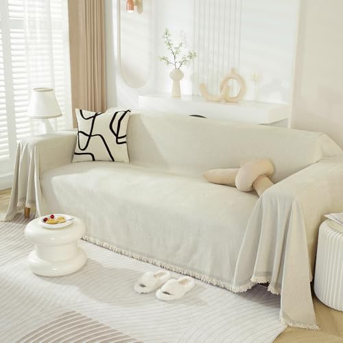 Vclifebeigesofacoverbreathablethickchenillecouchcoverwithtasselpetfriendlyantislipsofacouchcoverfor2cushioncouchsofaforcatdoglshapesofacoverloveseatcover71x118 Urban Country Home Decor Vclife beige sofa cover breathable thick chenille couch cover with tassel pet friendly anti slip sofa couch cover for 2 cushion couch sofa for cat dog l shape sofa cover loveseat cover 71 x118 urban country home decor