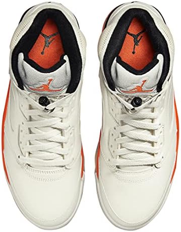 Jordan Men's 5 Retro Shattered Backboard Sail/Orange Blaze (DC1060 100) - 8 | Image 3