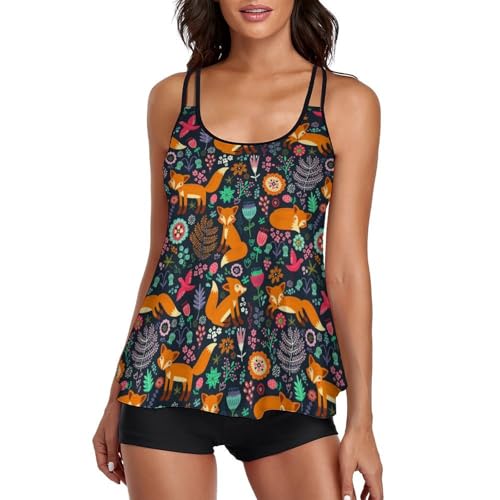 Tankini de balón de fútbol con pantalones cortos cómodos de tirantes