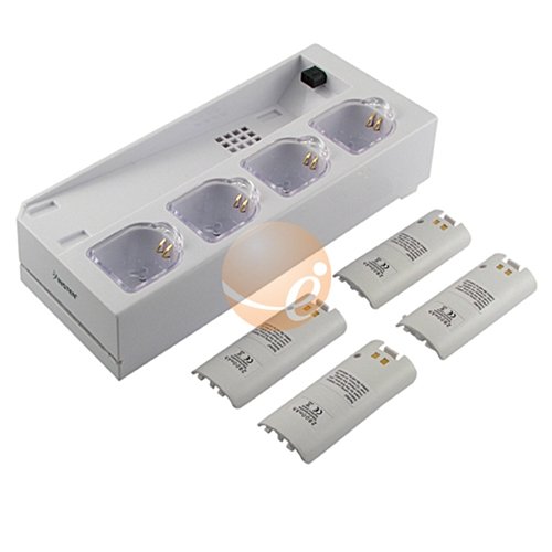 NEW QUAD CHARGING CHARGER DOCK STATION FOR WII REMOTE [Nintendo Wii]
