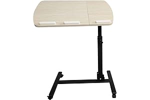 Mount-It! Mobile Stand Up Desk/Height Adjustable Computer Work Station Rolling Presentation Cart