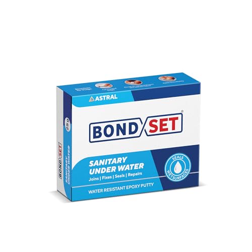 Image of Bondset Sanitary Under Water, 25g x 10 Pack | Fast-Setting Waterproof Epoxy Putty for Wet, Damp & Underwater Repairs | 5-10 Minute Setting | Strong Bond for Pipes, Tanks & Surfaces