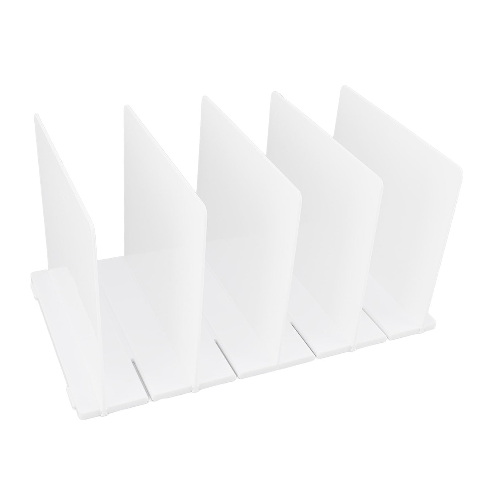 Organisateur de séparation d'étagère pour Placard |Outil Facile – Moins d'assemblage maintient Les Sacs à Main/Livres Droits |Séparateur d'étagère en ABS Solide pour Cuisine et (5 Planches de
