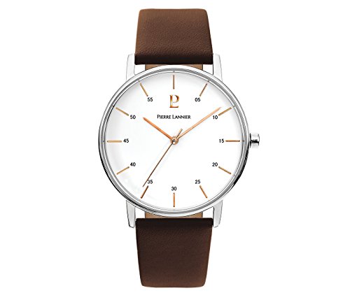 Pierre Lannier Homme Analogique Quartz Montre avec Bracelet en Cuir 202J104 Cover