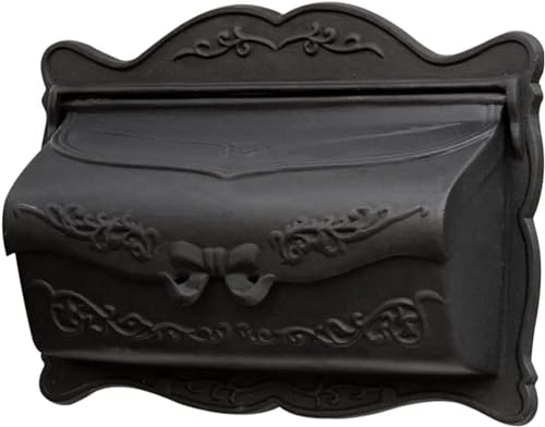 Buzón de Correos de Pared de Metal Vintage, para Navidad, para Interiores y Exteriores, fácil de Montar, práctico y Decorativo (A)
