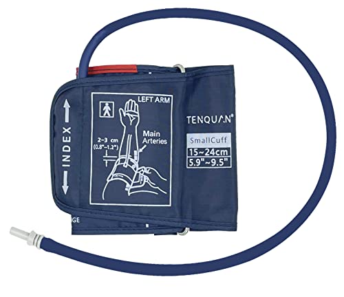 TENQUAN Tensiomètre Petit Brassard 5.9'-9.5' (15-24cm), Appareils de Tensiomètre à Usage Domestique Petit Brassard avec Connecteur pour Petit Bras, Brassard Bp Seulement, Machine Non Incluse