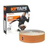 KT TAPE PRO Synthetic Elastic Kinesiology 125-Feet  Jumbo Uncut Roll Therapeutic Tape, Stealth Beige