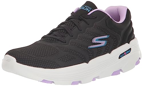Skechers   GO Run 7.0 Driven, GO Run 7.0 IMPULSADO, Black Textile/Lavender Trim,