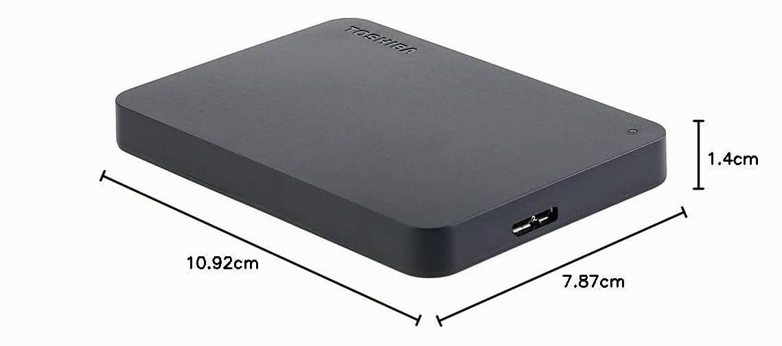 HD Externo Portátil Toshiba Canvio Basics 1TB Preto USB 3.0
