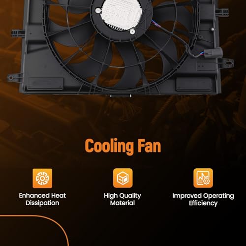Image of maXpeedingrods Radiator Cooling Fan Assembly for Cadillac XT4 2019, 84395240 84533009 1581968