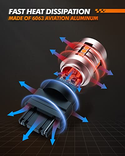 Sealight 3156 Turn Signal Bulb, 3156 Led Bulbs Amber 1000Lm Super Bright Reverse Lights, 3056 3156 Led Backup Lights,Tail Lights, Marker Bulb, Parking Blinker Light Bulbs #TOP4