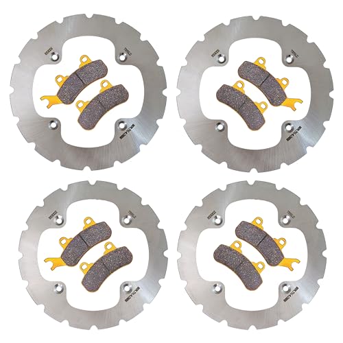 Traild Can Am Maverick X3 Ridge Rider Rotor and Pad Kit Full Vehicle Set 2017, 2018, 2019, 2020, 2021, 2022, 2023, 2024 (Ceramic Pad & Rotor Set)