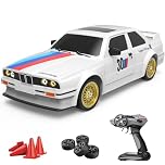 Mostop Remote Control Car 1/16 Scale RC Drift Car 2.4GHz 4WD High Speed 30+KM/H Classic Vehicle with LED Lights Drifting Tires Racing Vehicle Toys Gifts for Adults Boys, 2 Batteries