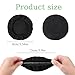 MBAIYO 6pcs Fabric Headphone Ear Covers, Black Washable Ear Pad Covers Stretchable Earcup Cotton Nylon Headphone Protector Sweat Headset Cloth Fit 3.5