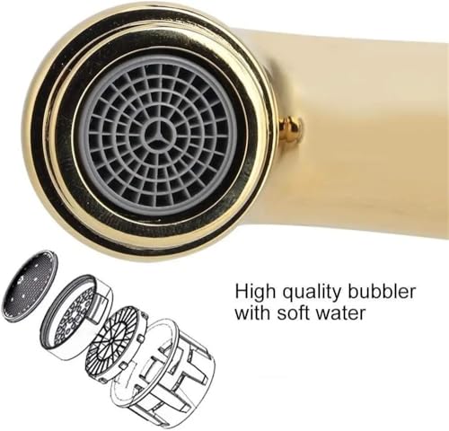Mitigeur eau chaude et froide en bronze antique avec commande unique