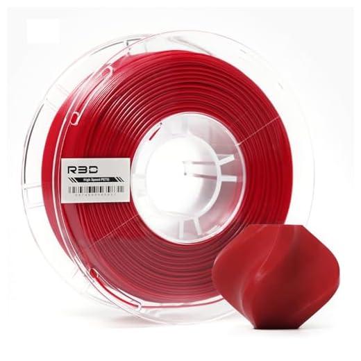 R3D High Speed PETG PRO Filament 1.75mm 1KG, 3D Printer Filament for 30-500 mm/s High-Speed Printing, Dimensional Accuracy +/- 0.02 mm, Plastic Spool, Compatible with AMS (Red)
