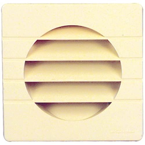Grille Résine Grille D'Aération Facade Sable Pour Tube PVC 125mm - Résine Anti-UV - Ventilation Murale Extérieure Grille De Ventilation Vide Sanitaire