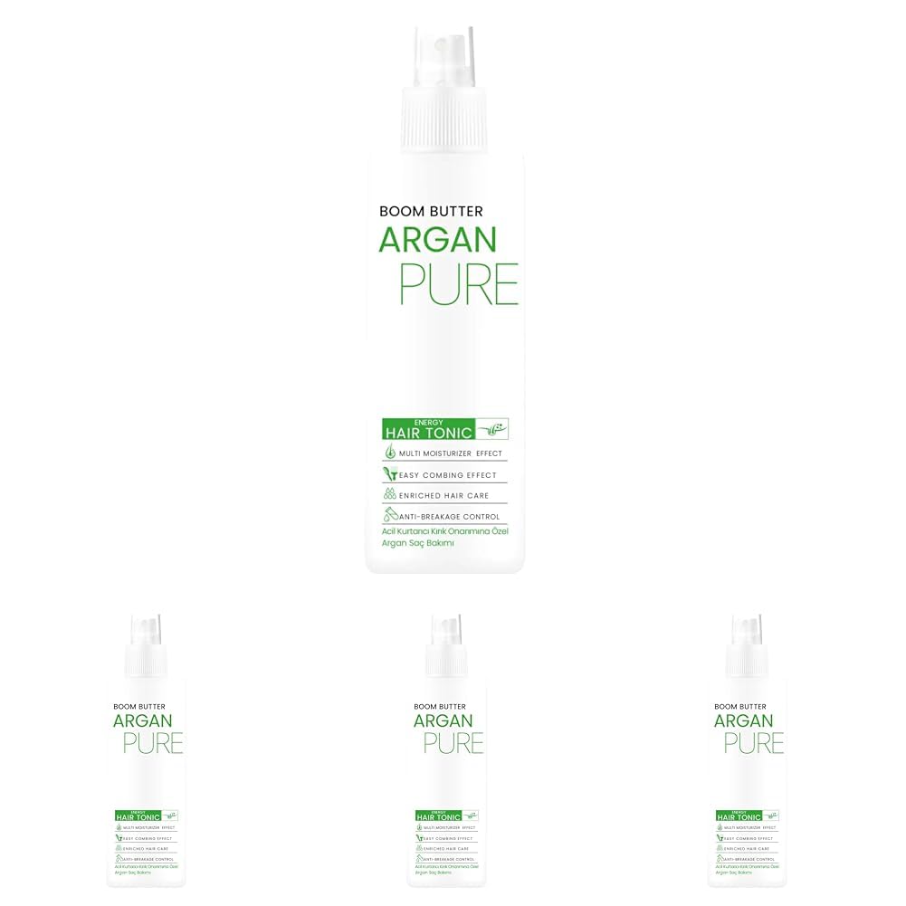 BOOM BUTTER Acil Kurtarma Energy Argan Pure Saç Toniği 150ML (4 paketi)
