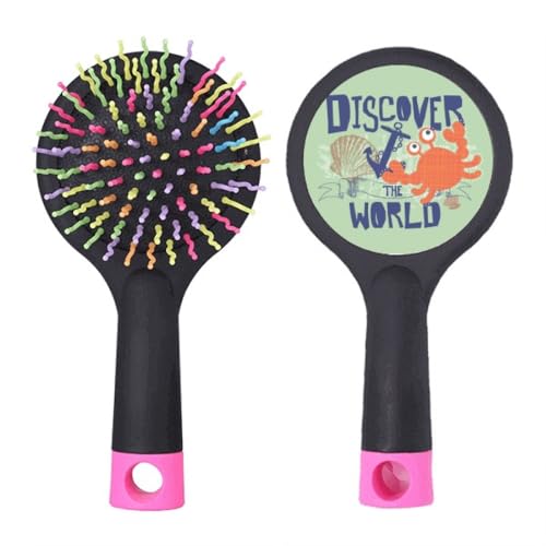 Brosse à cheveux démêlante anti-casse à coussin d'air ergonomique marin