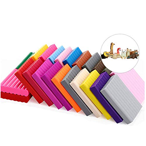 COMKUDI 50P Colors Soft Clay DIY Slimes Decor Super Light Clay Toys Baking Molding Polymer Clay With Tools Gift for Kids