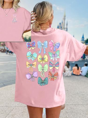 Magic Kingdom Shirts for Women Oversized Princess Castle Graphic Tees Family Holiday Vacation T-Shirt Cute Tops2