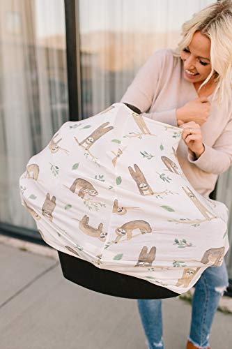Image of Copper Pearl Nursing Cover for Breastfeeding - Multi-Use Baby Car Seat Cover, Stroller Cover & Breast Feeding Cover Up for Women, Stretchy Breathable High Quality Cover for Boy or Girl, Noah