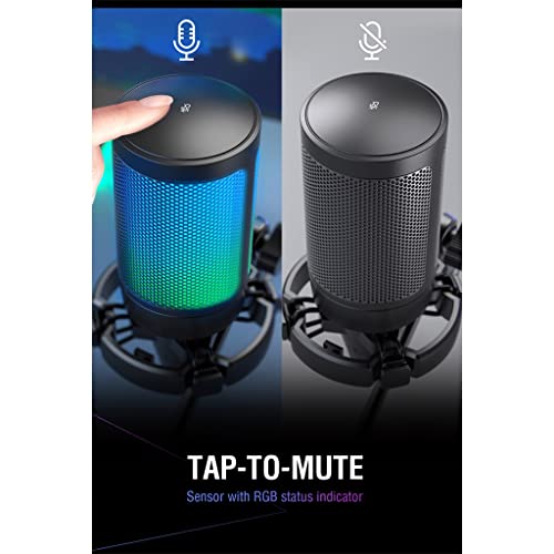 Microphone USB de jeu pour config de streaming sur ordinateur portable - 8
