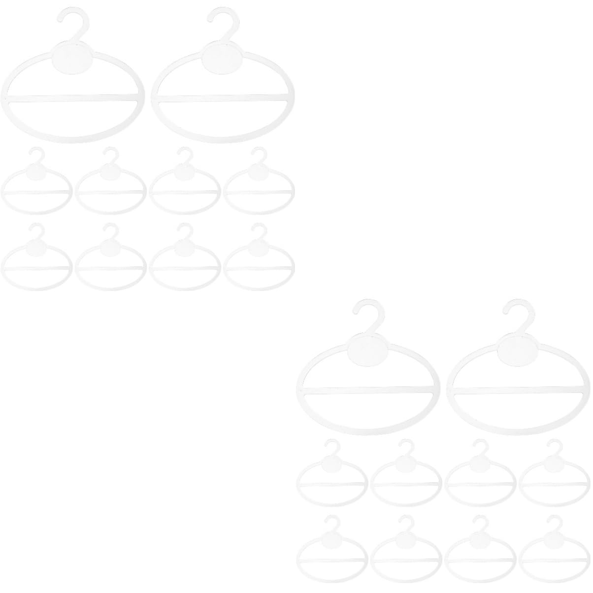 MAGICLULU 20pcs Scarf Hangers for Closet Belt Hangers for Hanging Storage of Shawls and Wraps Cashmere Scarf for Wardrobe