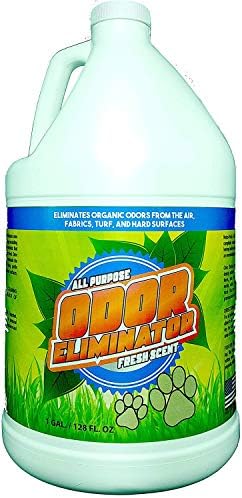 USA MADE Eco-Friendly, All Purpose - 1 Gallon Refill Jug (Not Concentrated) - Artificial Turf / Kennel Deodorizer, Pet / Dog Odor Eliminator - Removes Odor From Surfaces, Fabric, Synthetic Grass
