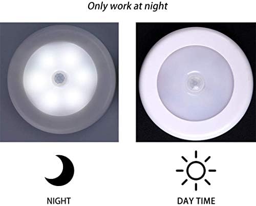 yucanucax 3pack Wireless Motion Sensor LED Cabinet Light Stick-Anywhere Nightlight for Stairs, Hallway,Closet,Kitchen, Bedroom, Cupboard Cool Light- White Shell