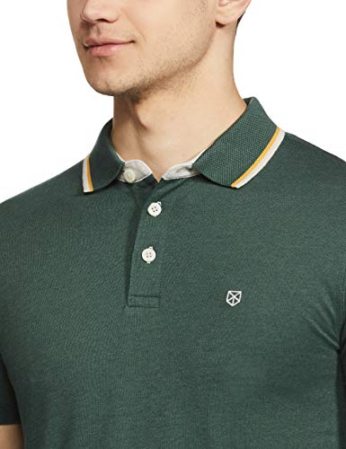 Image of JACK & JONES Men's Solid Slim fit Polo