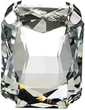 XIGAWAY Bague réglable avec strass géométriques pour femme, bijoux de cocktail rectangulaires colorés, oxyde de zirconium galvanisé, Strass, Aucune pierre précieuse