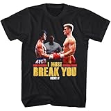 dragon ball super heroes Fabric type 100% cotton Rocky IV Ivan Drago Must Break You Men\'s T Shirt Boxing Movie Blacks