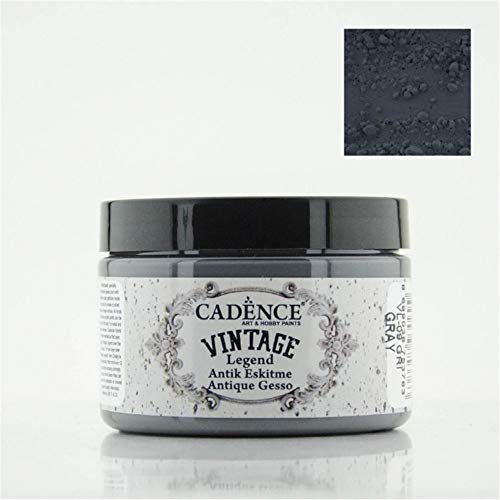 Cadence Vintage Legend Antique Gesso VL 09 Gris 150 ml - Arts-Crafts, Hobby-Paints, Vintage Legend, Antique-Gesso