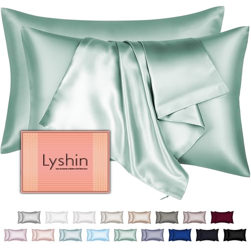 Mulberry Silk Pillowcases 2 Pack 20x26" with Zipper