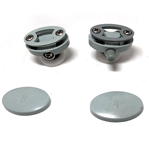Image of Smooth Set of 8 Single Shower Door ROLLERS /Runners /Wheels 23mm in Diameter