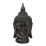Esta cabeza de Buda quedaría bien en un aparador o su ventana tablero.